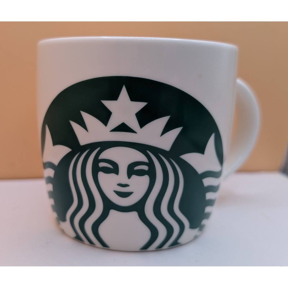 Starbucks 2017 Siren Logo White Ceramic Coffee Mug 14oz Cup